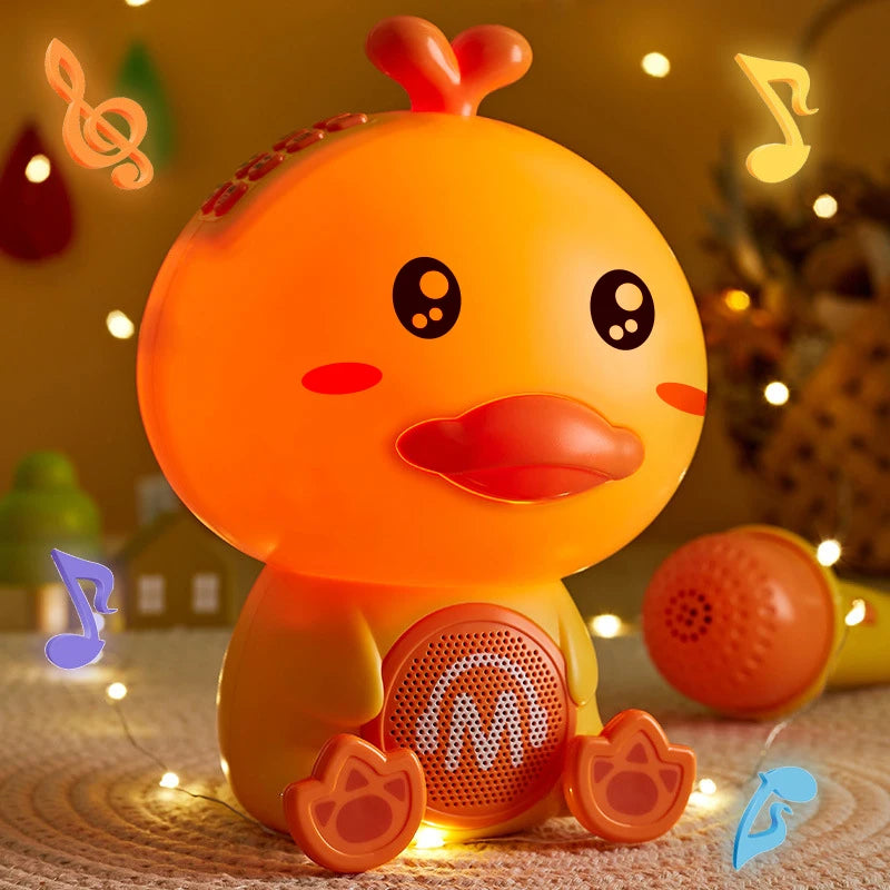 CONUSEA Cute Duck Karaoke Microphone Toy For Kids Playtime