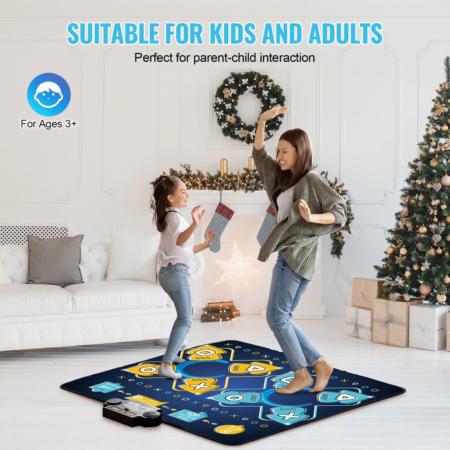 SucceBuy Kids Electronic Dance Mat 8 Button Pad For Girls