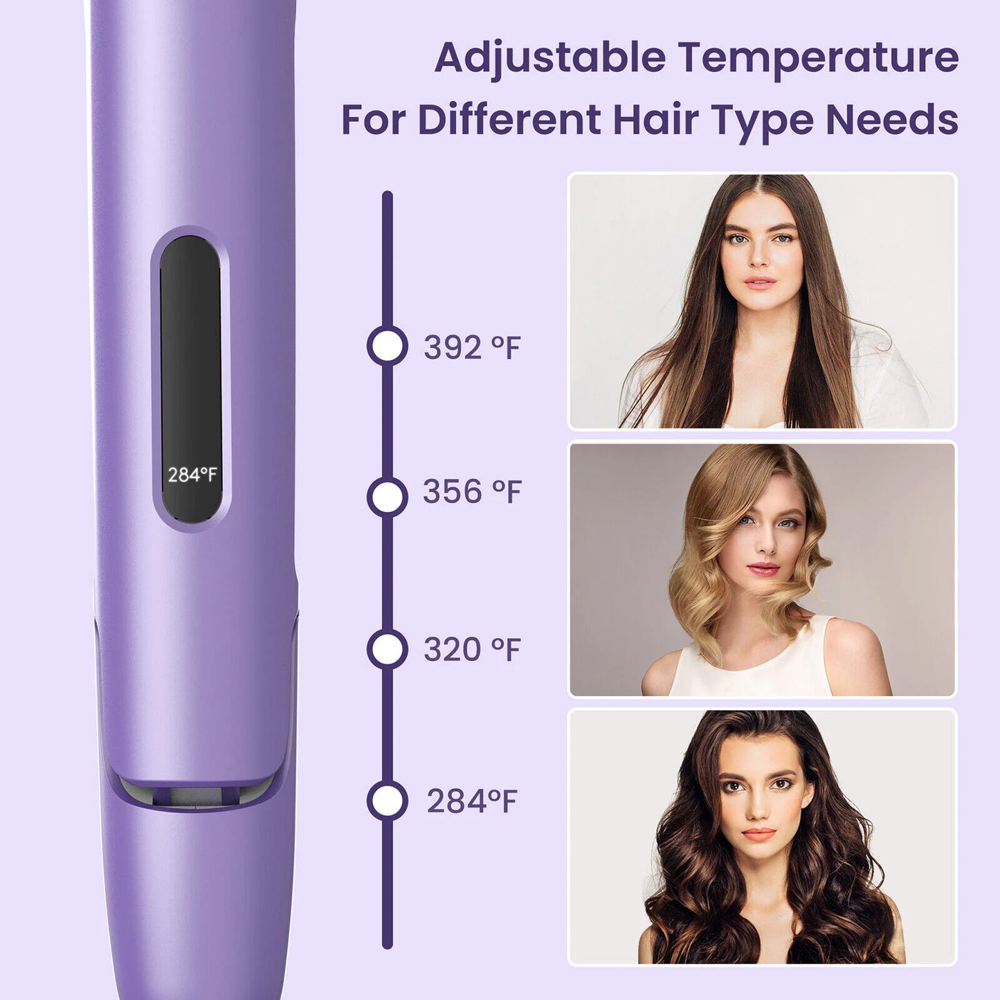 Sejoy 2 In 1 Hair Curler And Straightener Ceramic Heating