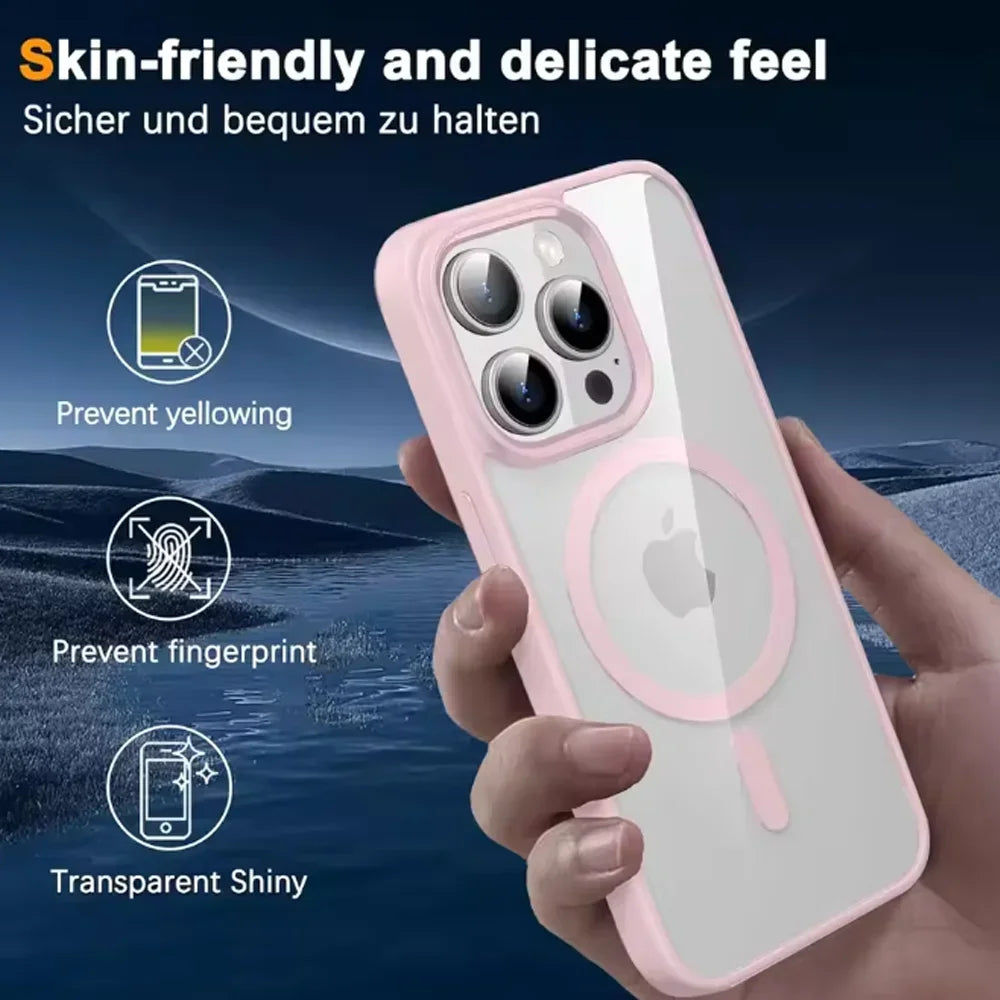 Plain MagSafe Case For IPhone Wireless Charging Slim