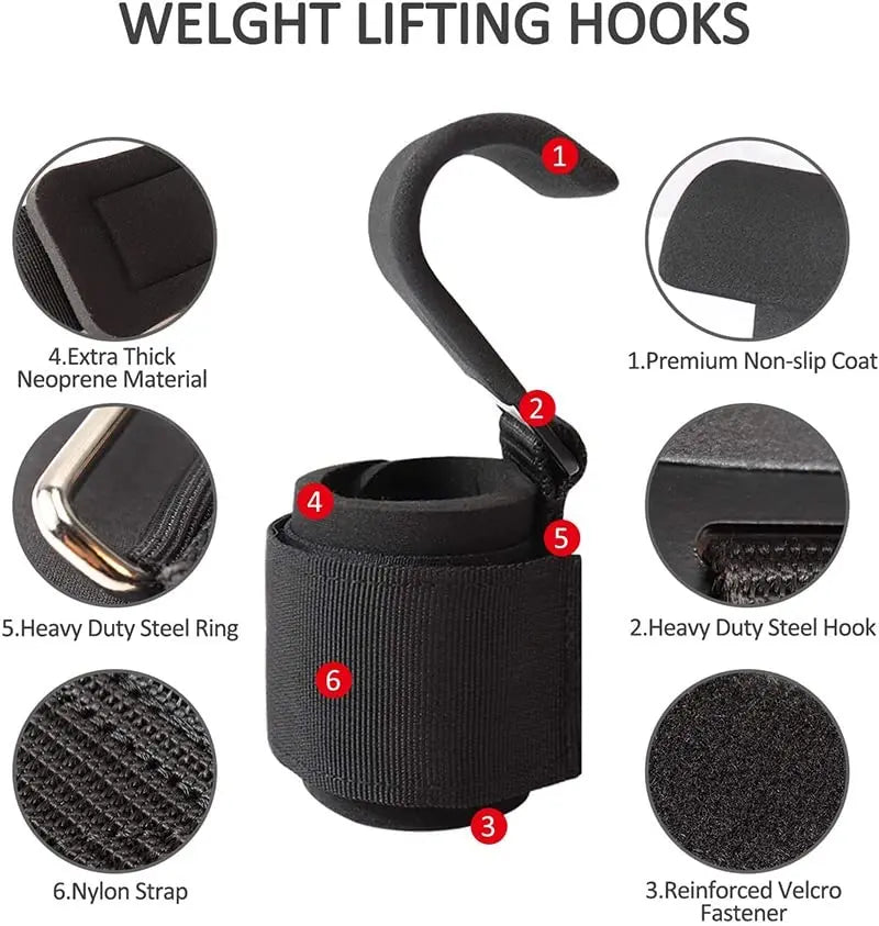 High-concerned Chemical Weight Lifting Hooks With Wrist Wraps