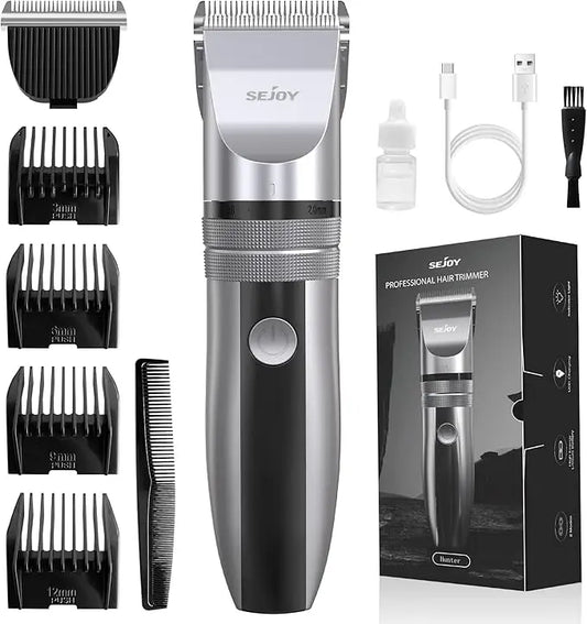 Sejoy Hair Trimmer for Men Cordless Rechargeable Electric Clipper