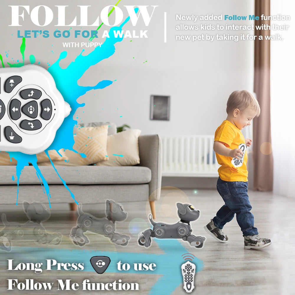 VATOS Robot Dog Toy Voice Remote Control Pet Puppy Kids