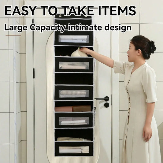 Guangdong Over Door Organizer With 5 Shelves And 5 Pockets