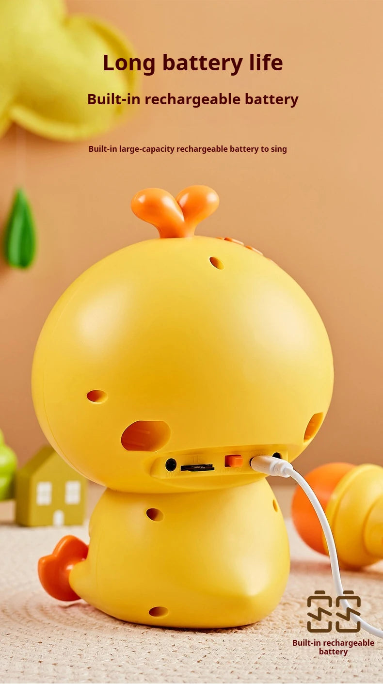 CONUSEA Cute Duck Karaoke Microphone Toy For Kids Playtime