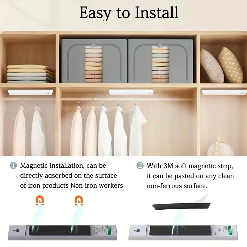 Hign Motion Sensor Under Cabinet Lights Rechargeable LED