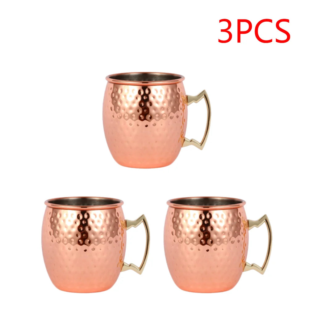 Drinkware Moscow Mule Copper Mug Stainless Steel Goblet