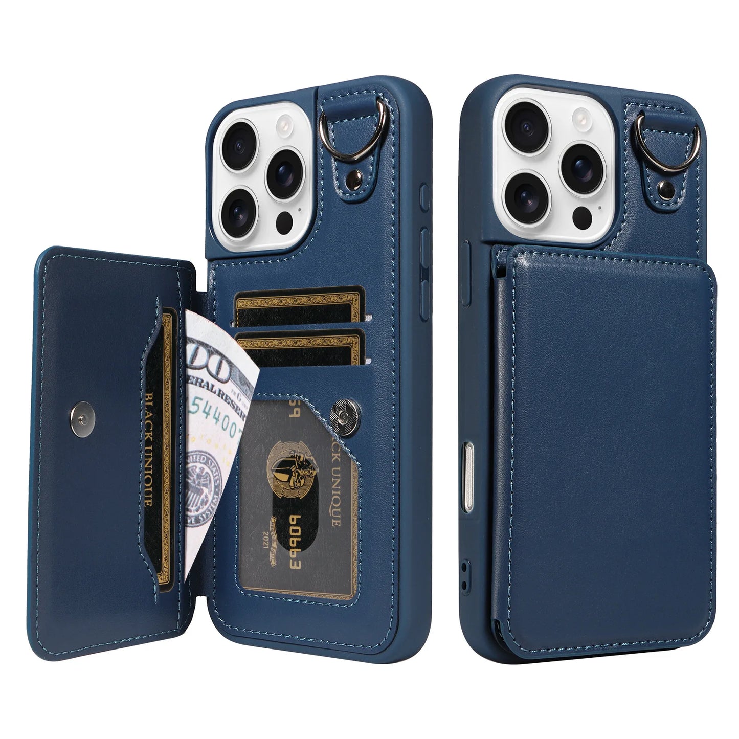 Compatible Apple Crossbody RFID Blocking Card Holder Wallet