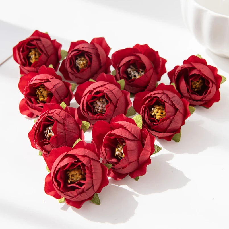 CN Silk Rose Artificial Flowers 40 To 80 Pcs Wedding Decor