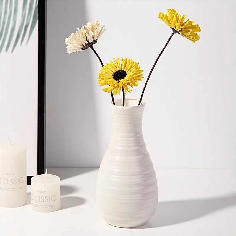 Function Nordic Plastic Vase Modern Simple Small Flower Pot