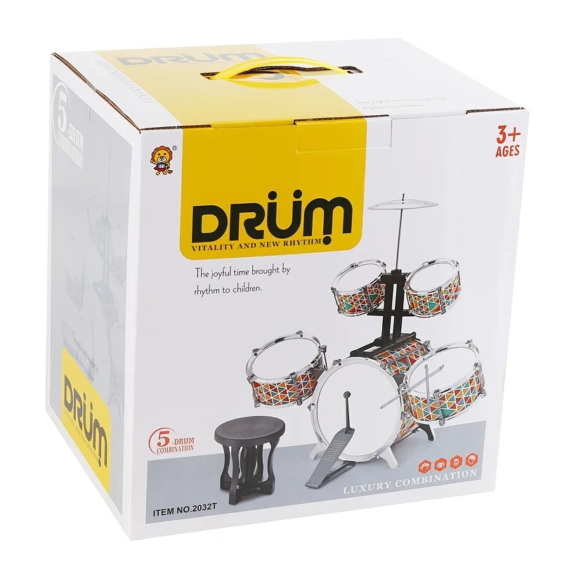 European American Children's Rock Drum Toy Set For Beginner
