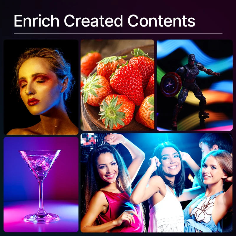 VIJIM VL49 RGB PRO Full Color LED Video Light With Diffuser