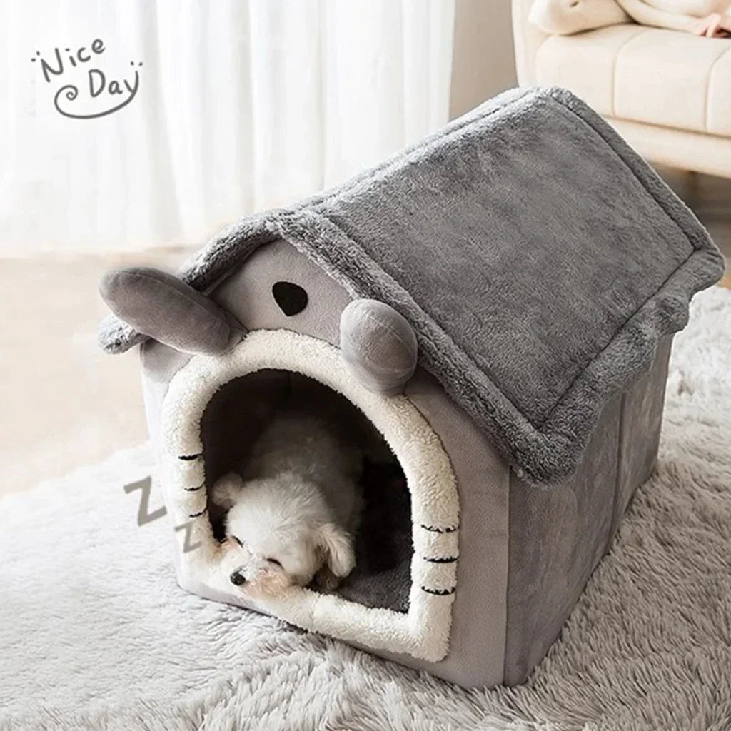 CN Tianjin Guangdong Cartoon House Pet Bed For Dogs Cats