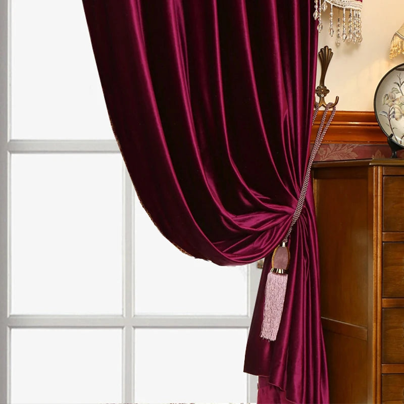 Zhejiang Flannelette Luxury Blackout Curtain For Living Room