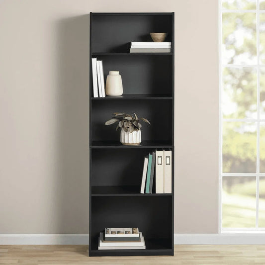 XMSJ Bookcase With Adjustable Shelves For Home Office Living Room
