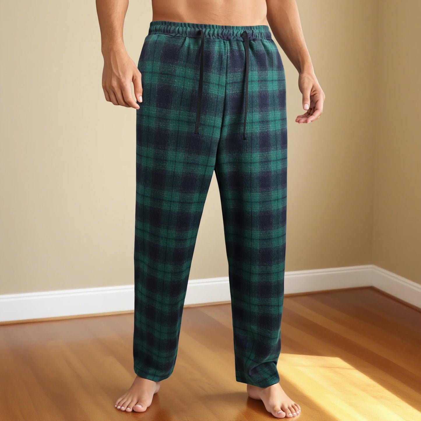 Stylish Men s Checkered Lounge Pants with Adjustable Drawstring Waistband for Comfortable Everyday Wear