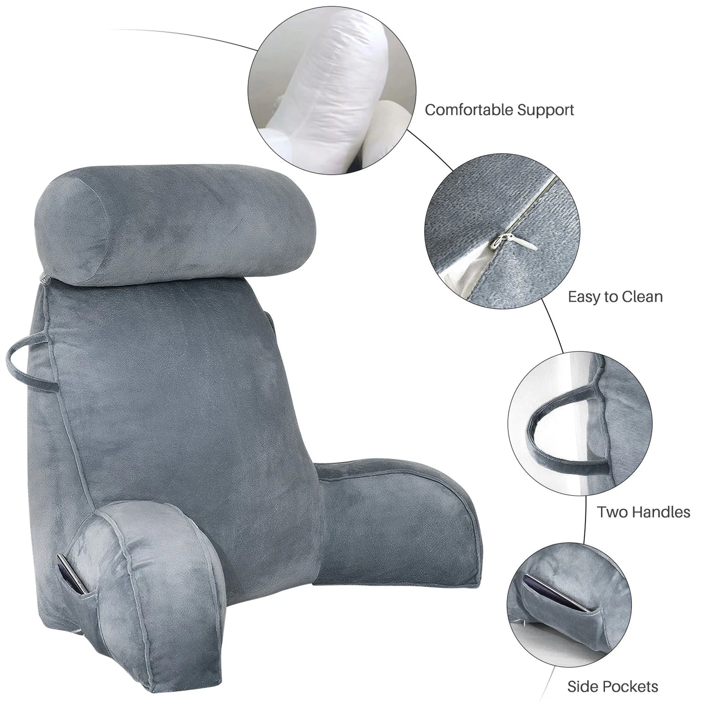Guangdong Reading Bed Rest Pillow Headboard Cushion
