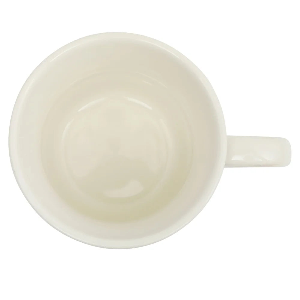 Drinkware Vintage Lace Ceramic Mug Set 4-Pack Dishwasher Safe Stoneware