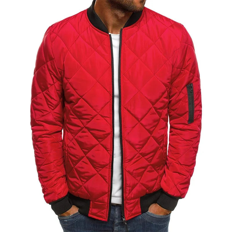 Men's Lightweight Mesh Jacket With Baseball Collar Casual