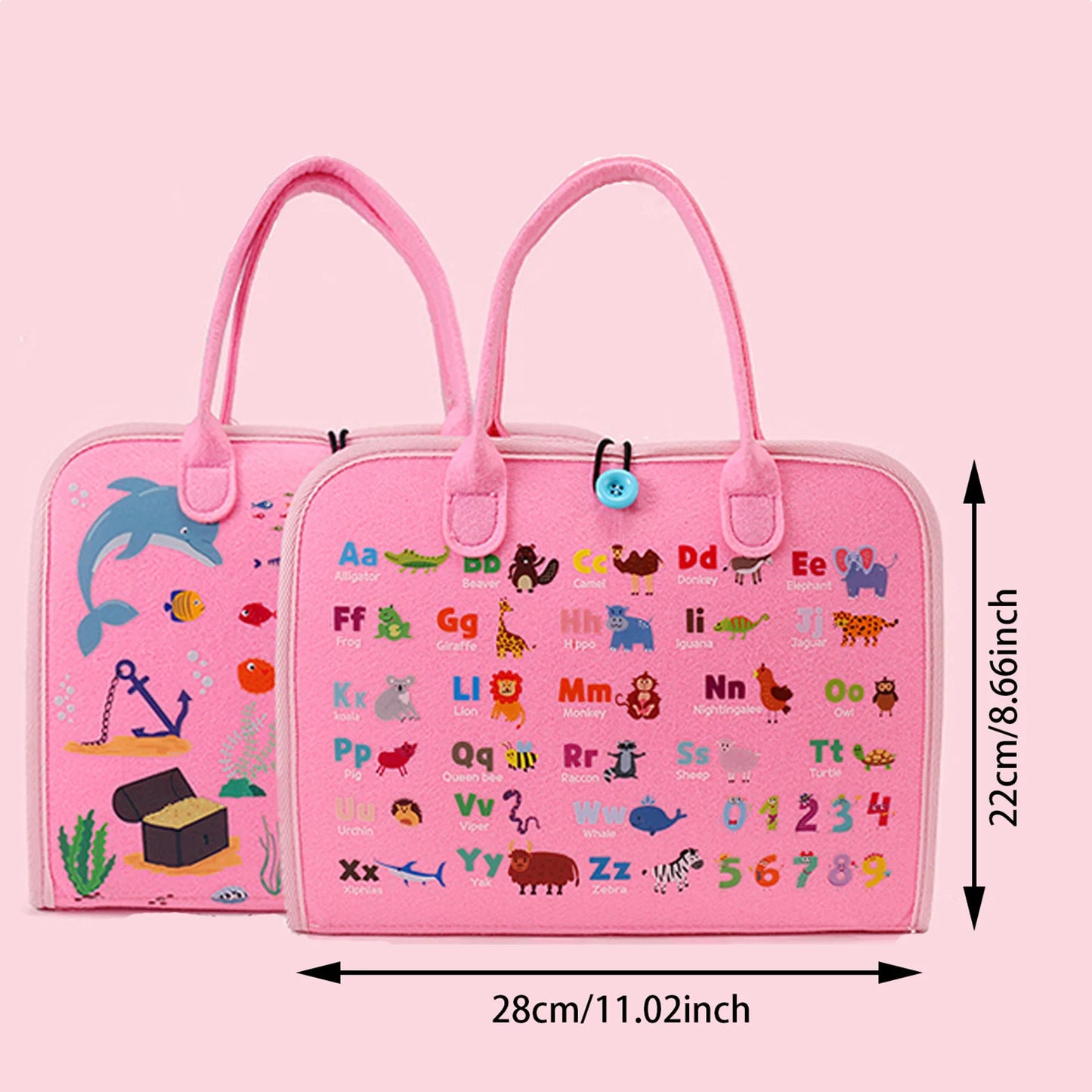 Busy Board Sensory Activity - Montessori Toys Airplane Travel Essentials Road Trip Games Quiet Book Birthday Gifts Learning Toy