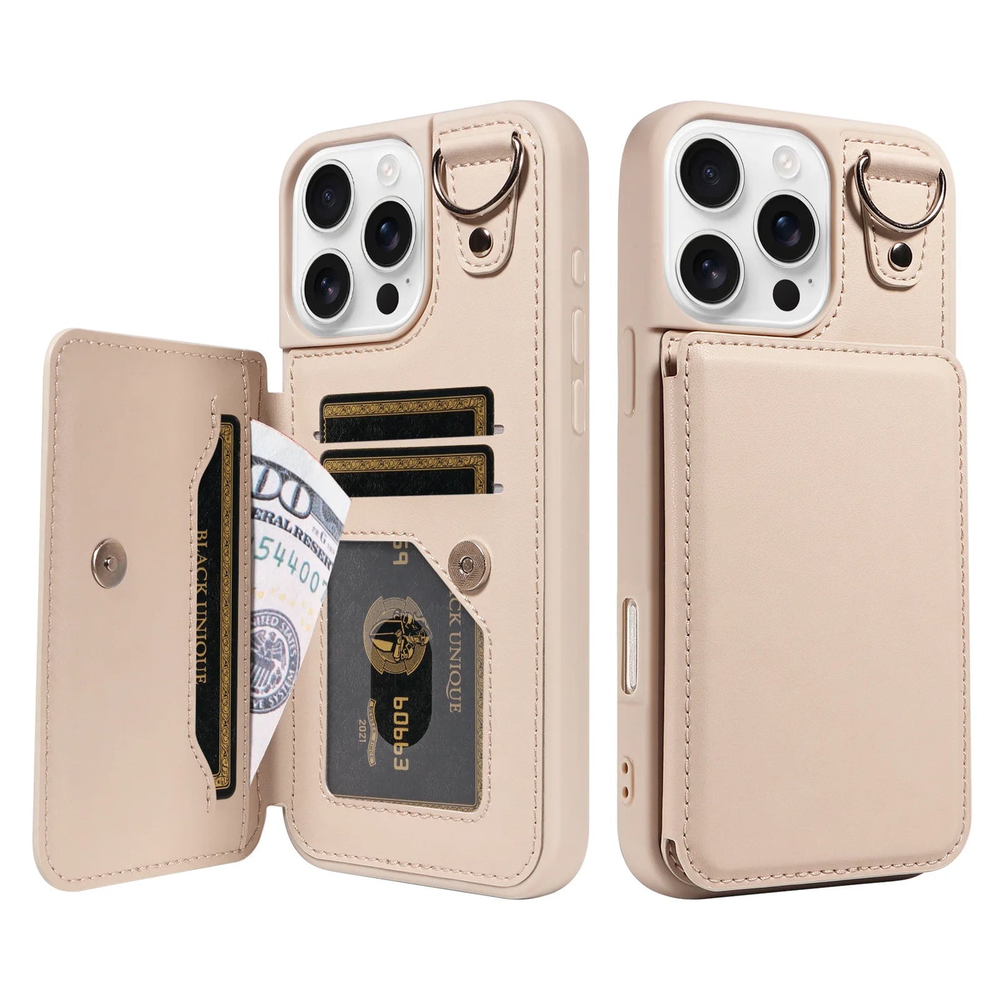 Compatible Apple Crossbody RFID Blocking Card Holder Wallet