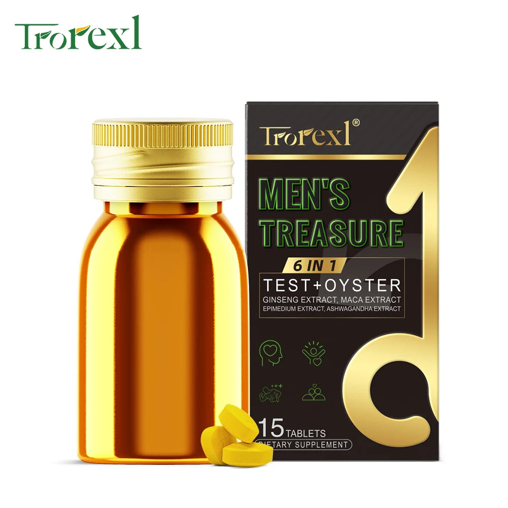 Oyster Maca Supplement for Men, Boosters Trt for Men, Promotes Intimacy Confidence , Male Health Formula 3rd Party Tested