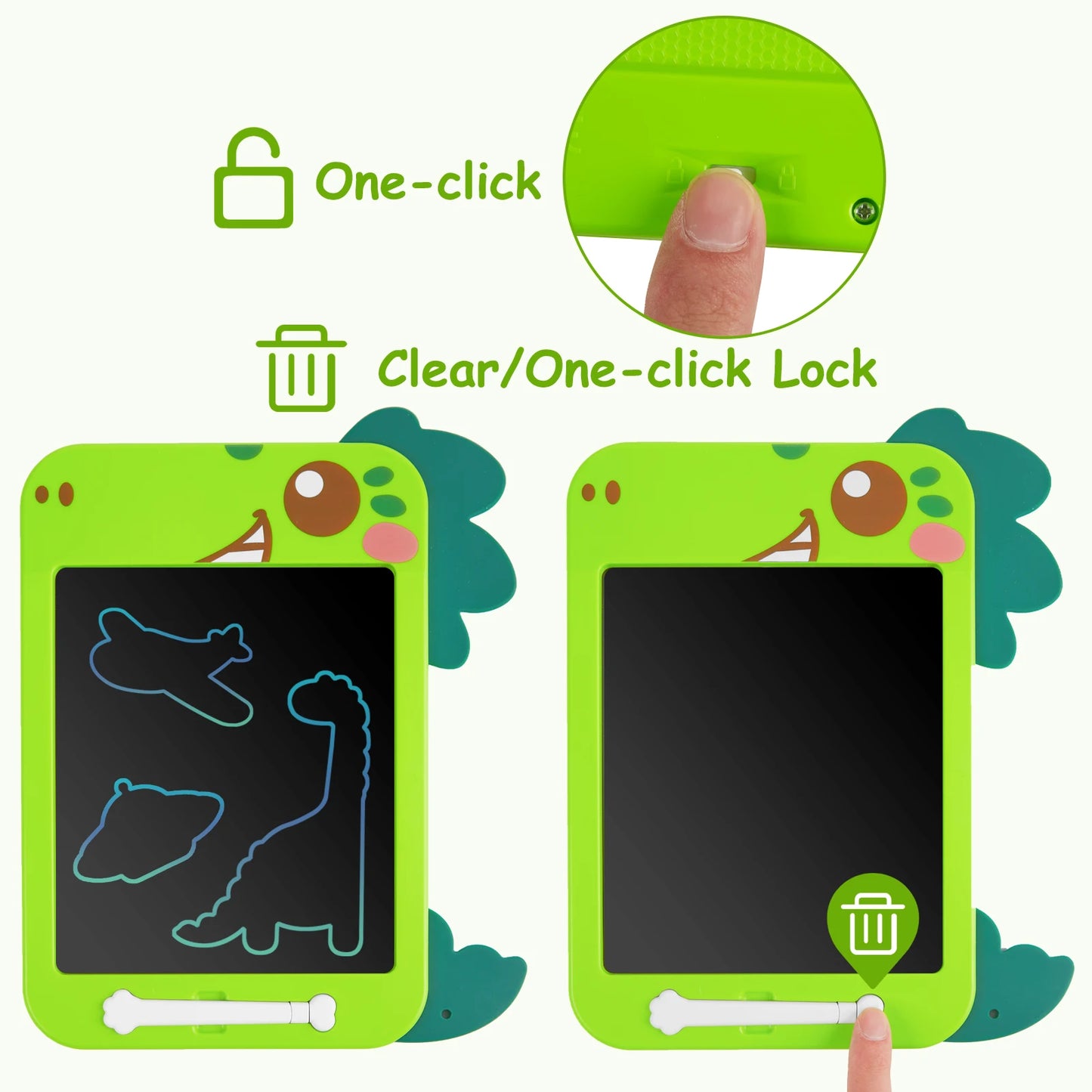 TWISTERCK LCD Writing Tablet 2 Pack Kids Doodle Boards