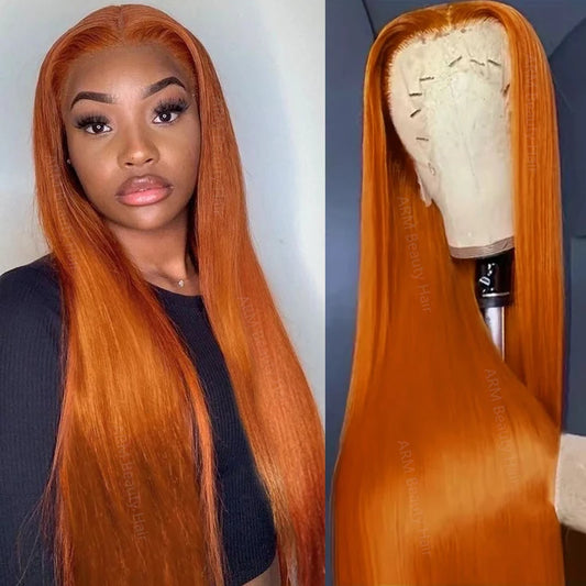 JYGeng Peruvian Human Hair Lace Front Wig With Baby Hair