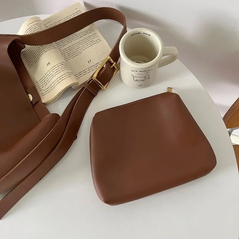 NYXIACN All Match Women Shoulder Bag Crossbody PU Leather