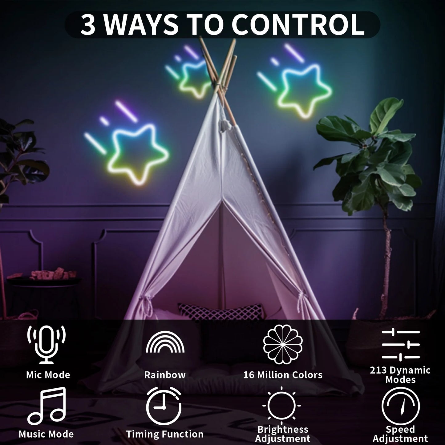 LED Neon RGBIC Lights 8M 16M 72Leds/m LED Lights with RF Remote Bluetooth Flexible Waterproof Music Sync DIY Design Lights Decor
