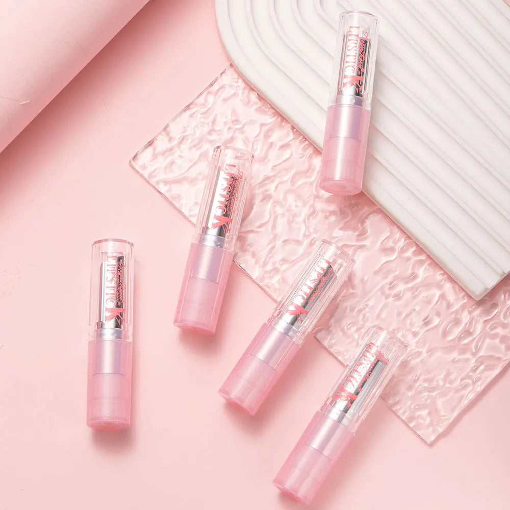 4-piece colored lipstick, long-lasting moisturizing, moisturizing, non discoloring, non staining cup, waterproof warm changing l