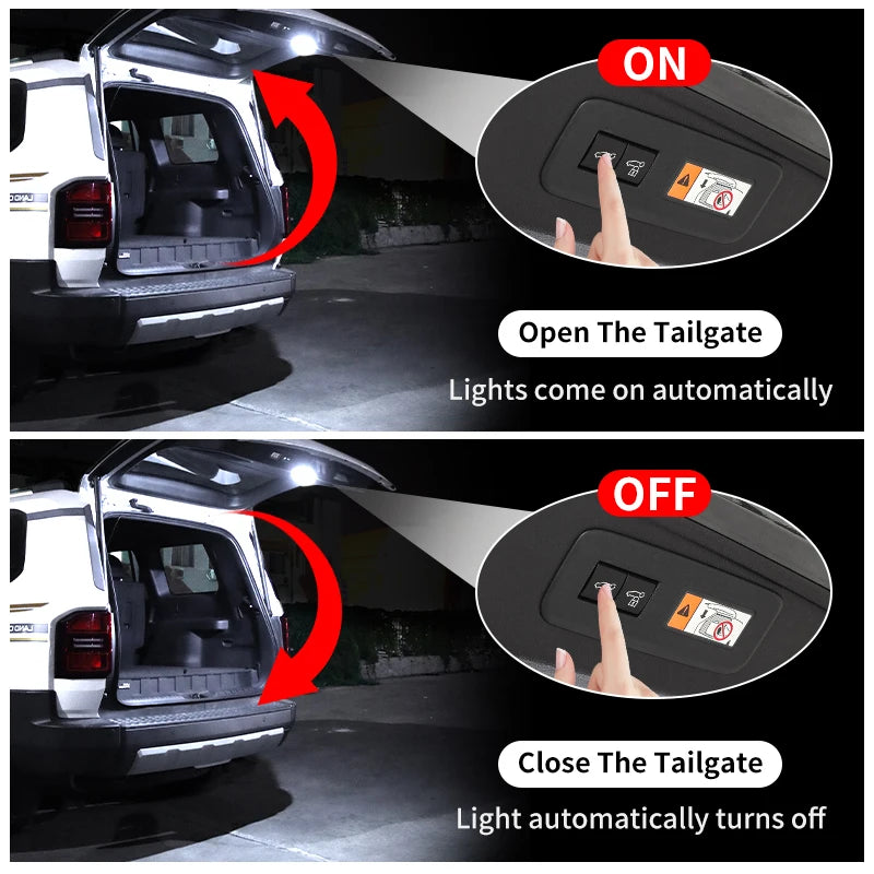 For Toyota Land Cruiser 2024-2025 Prado 250 Lexus 550 gx 550h Tailgate Illuminating Light Upgraded  Accessories ambient lighting