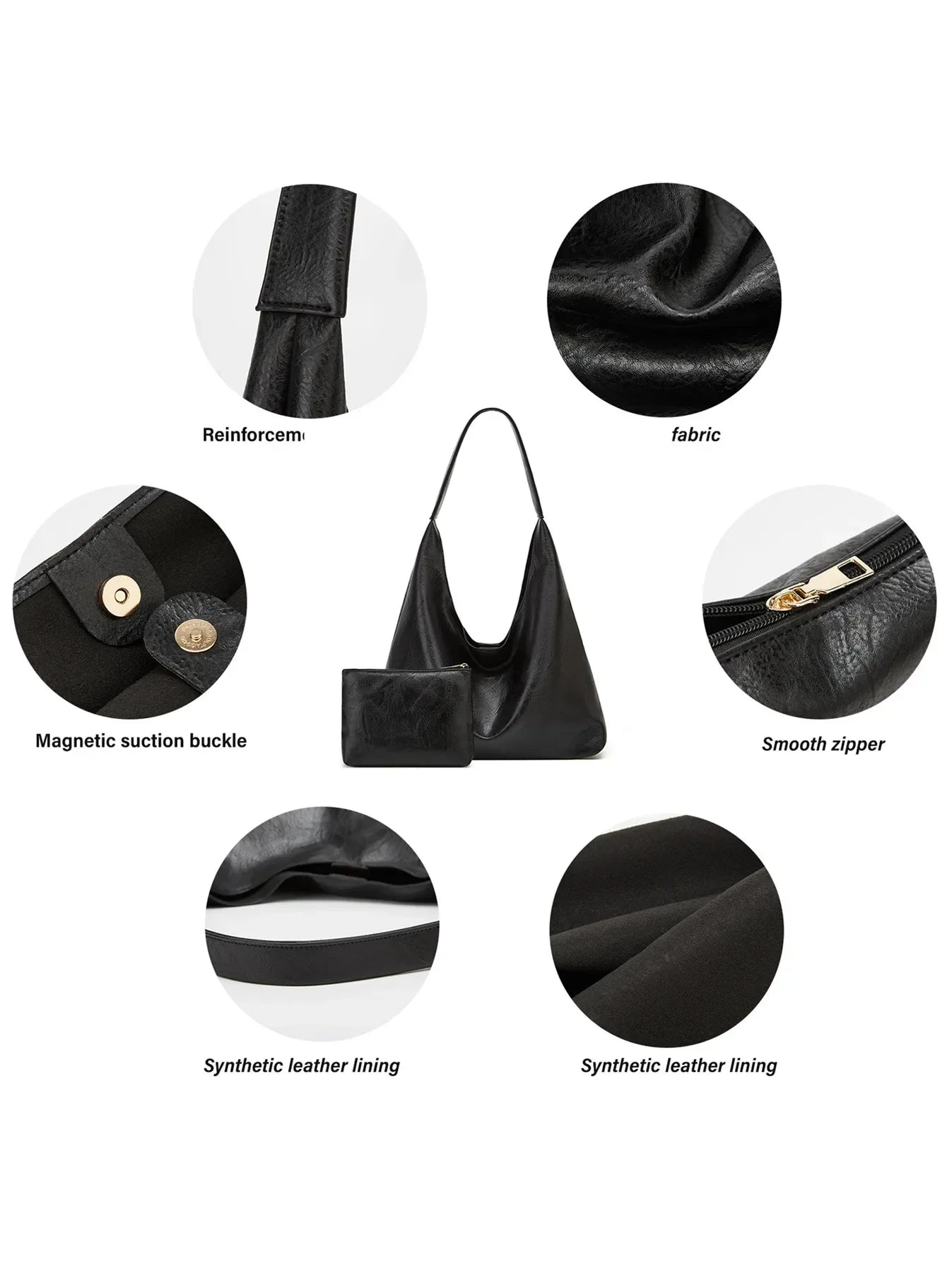 Guangdong Tote Bag for Women Shoulder Casual Large Retro