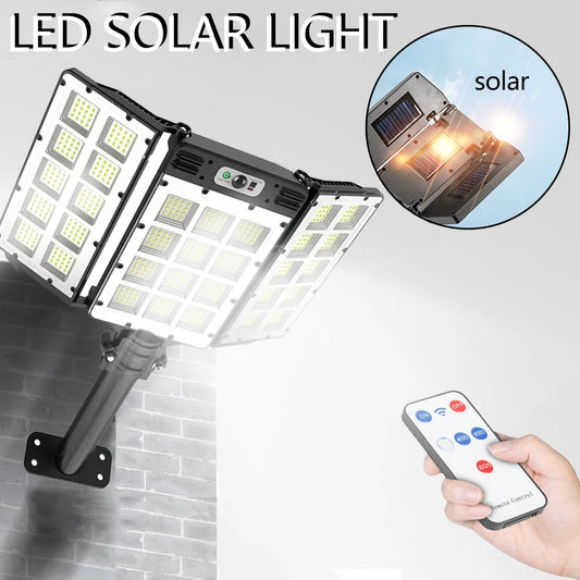 Outdoor Solar Lights Motion Sensor Waterproof LED Flood Lamp