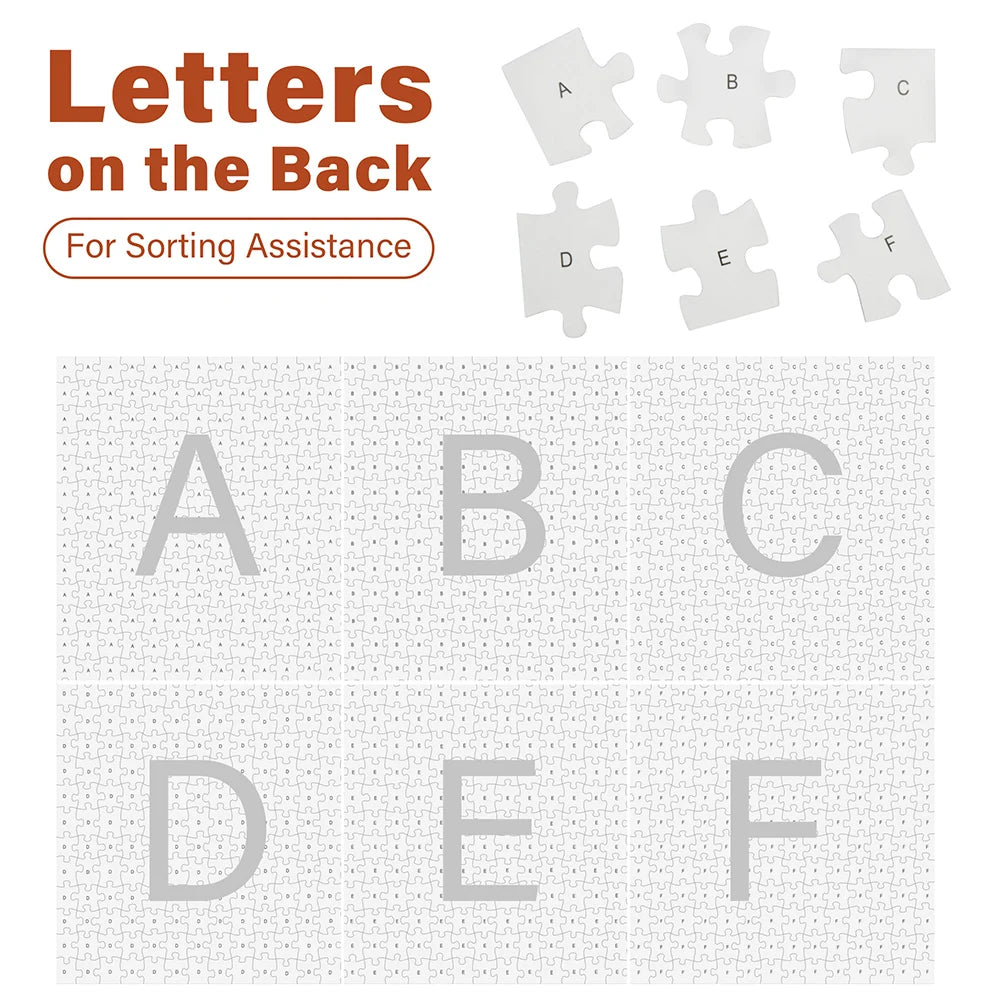 1000 Pieces Jigsaw Puzzles for Adults, Dog Puzzle w/ Letters on Back, Funny Animal Puzzle, Christmas Birthday Gifts, Home Decor