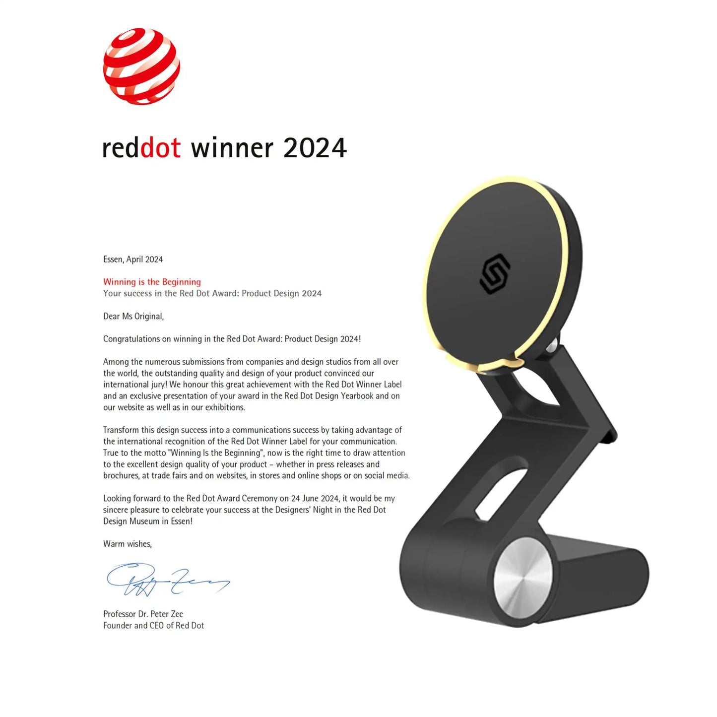 SODICharger Continuity Camera Mount For MacBook Desk Setup