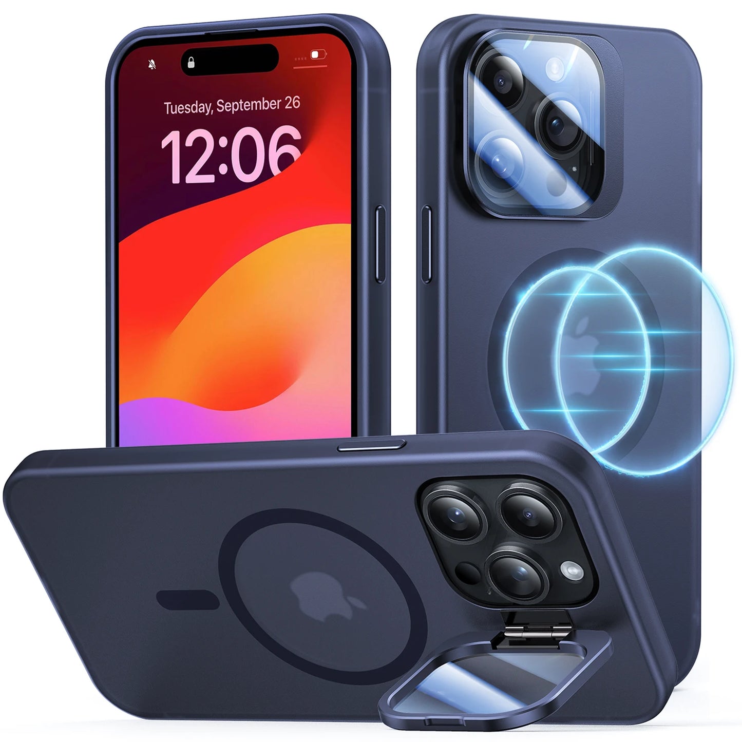 MagSafe Magnetic Case for iPhone 14 15 Series with Stand