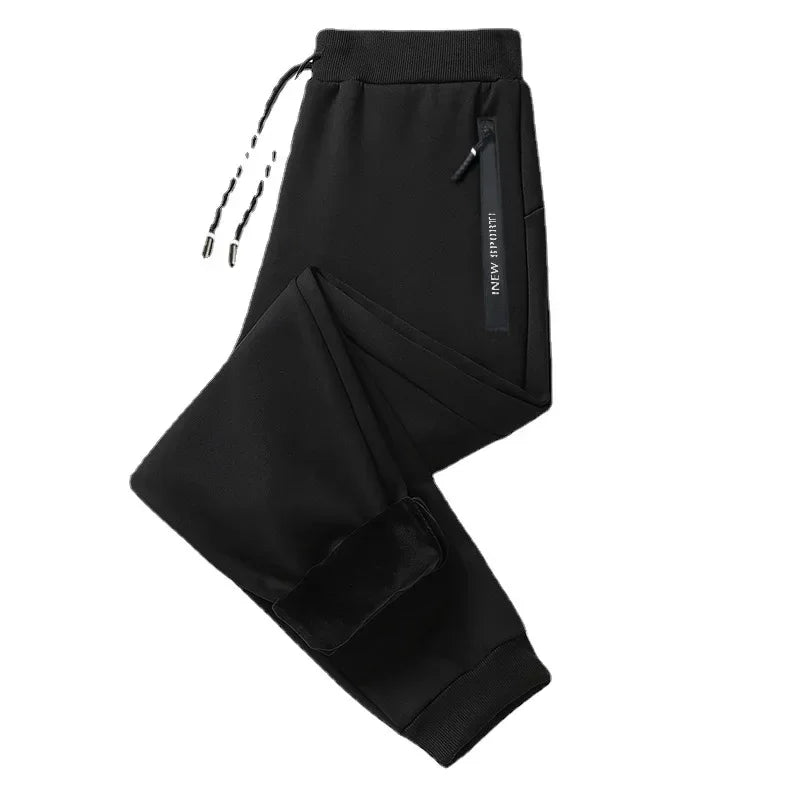 Hebei Fleece-Lined Men's Loose-Fit Winter Sweatpants