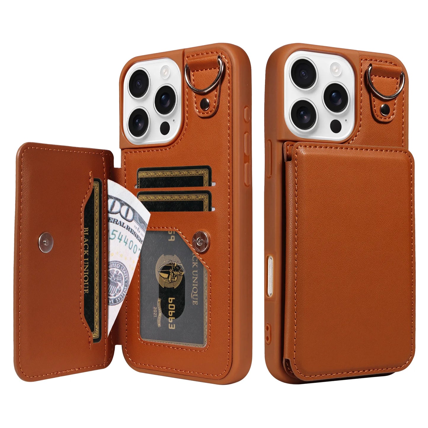 Compatible Apple Crossbody RFID Blocking Card Holder Wallet