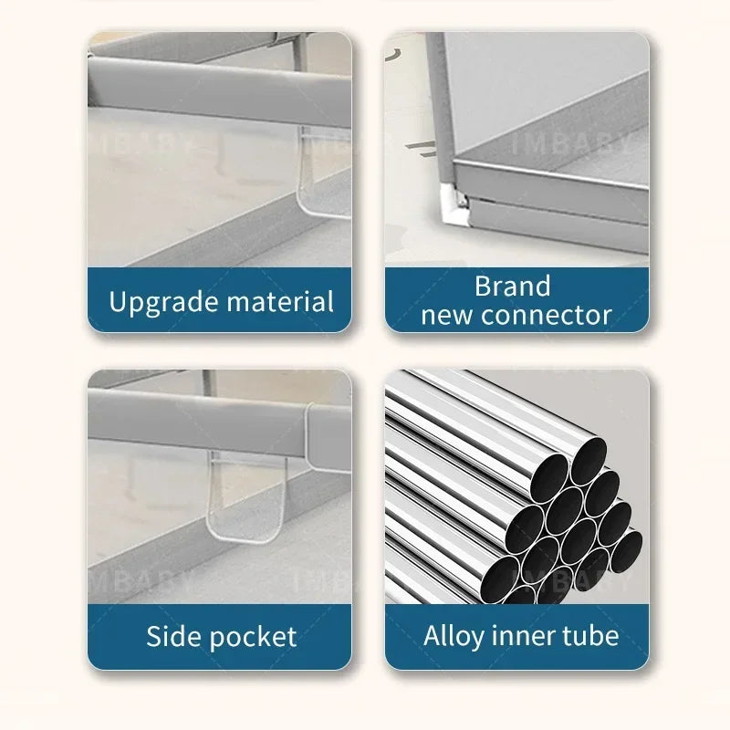 Baby Playpen With Pull Rings Indoor Playground Ball Pool Fence For Kids Safety At Home