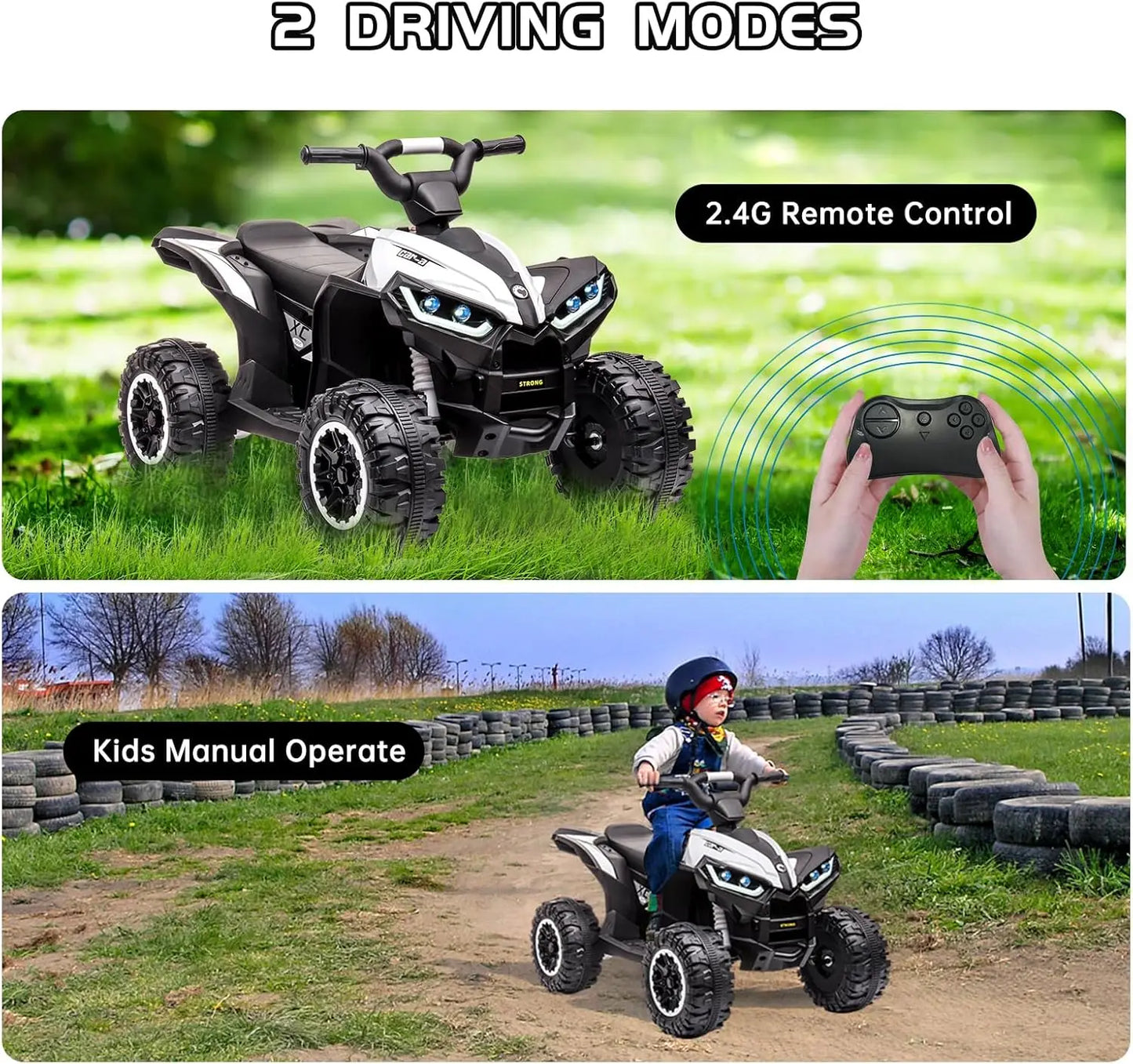 Studyset 12V Kids Ride On Electric ATV With Dual Control