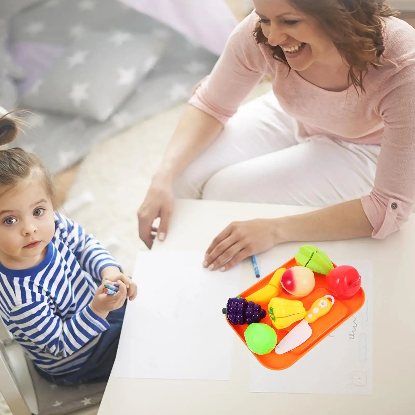 Simulation Cutting Fruit Toy Montessori Education Toys Food Pretend Play House Kitchen Toys For Children Gifts