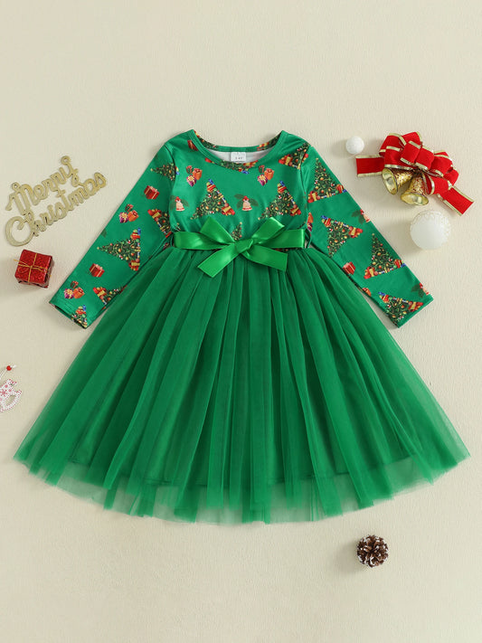 Girls Princess Christmas Dress with Sparkling Sequins and Tulle Skirt Perfect for Birthday Party or Wedding Celebration
