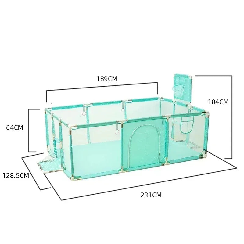 Baby Ball Pit Playpen For Toddlers With Thick Steel Frame