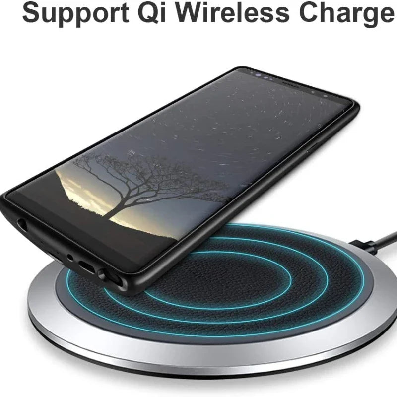 Samsung Galaxy Note 9 Battery Charger Case 6500mAh Wireless