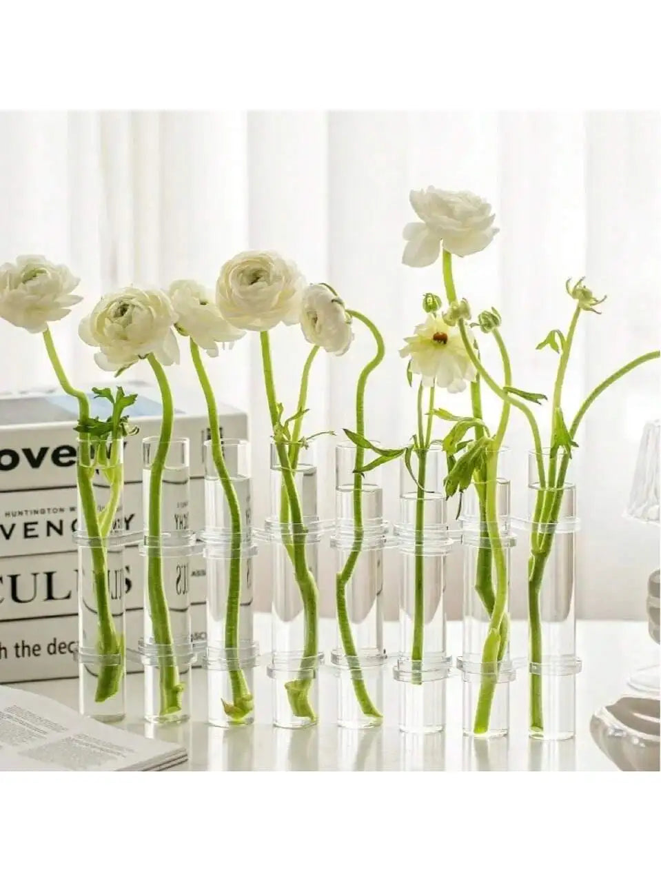 High Concerned Glass Test Tube Flower Vase Hanging Planter For Home Decor