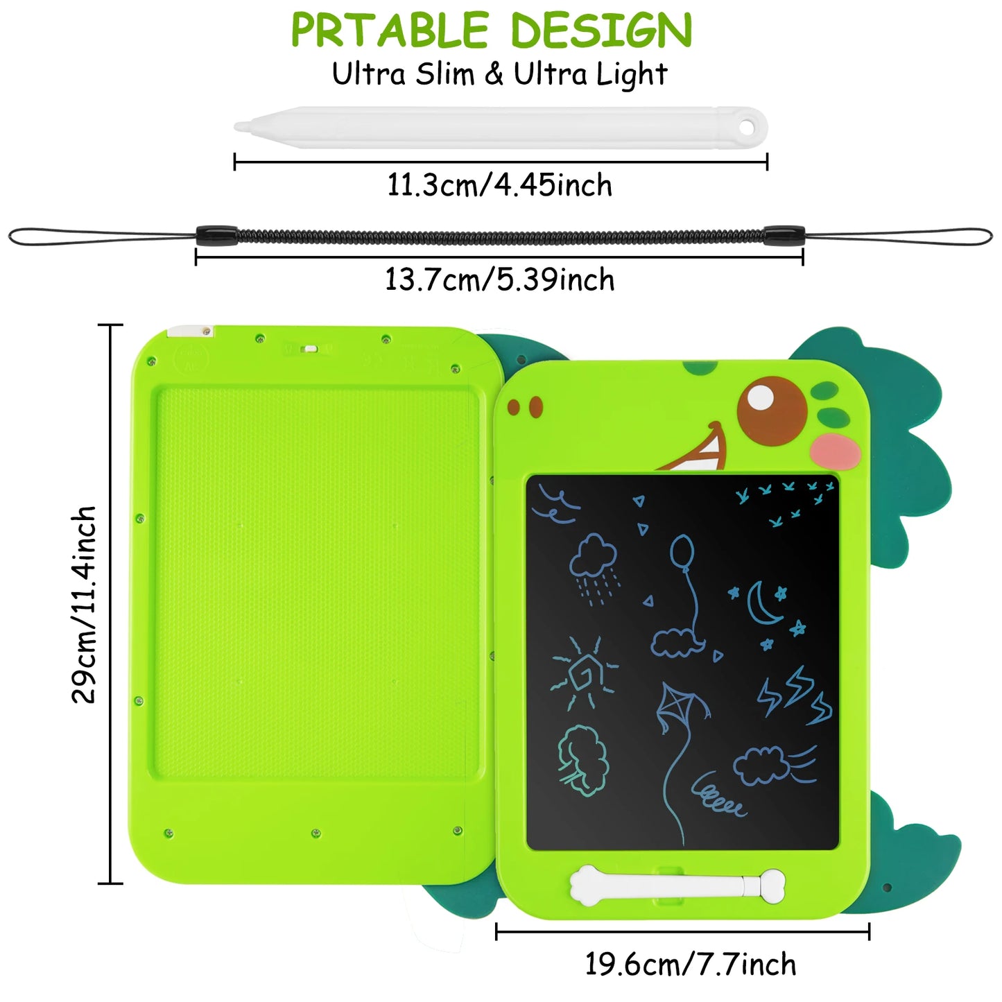 TWISTERCK LCD Writing Tablet 2 Pack Kids Doodle Boards