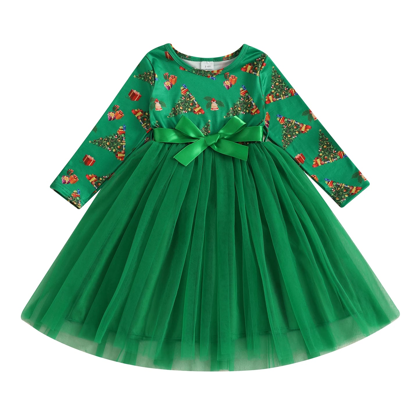 Girls Princess Christmas Dress with Sparkling Sequins and Tulle Skirt Perfect for Birthday Party or Wedding Celebration