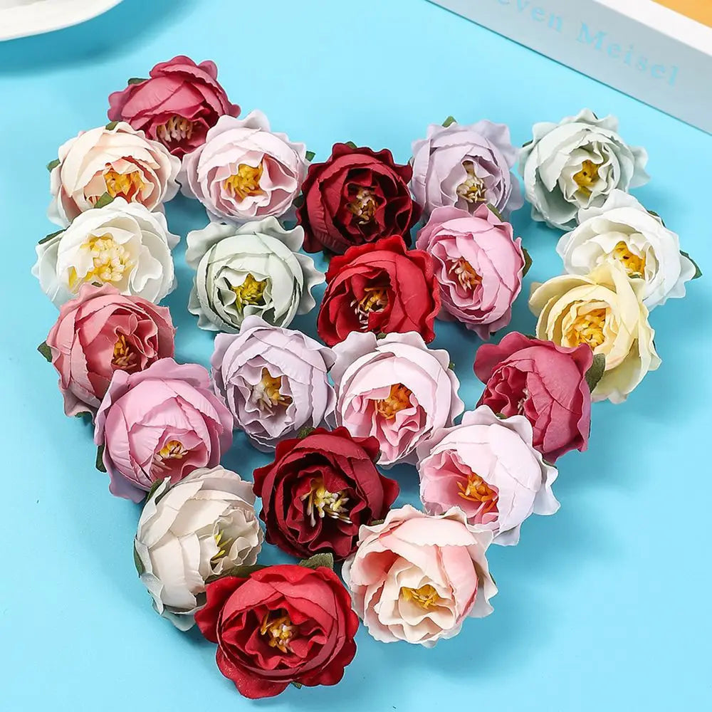 CN Silk Rose Artificial Flowers 40 To 80 Pcs Wedding Decor