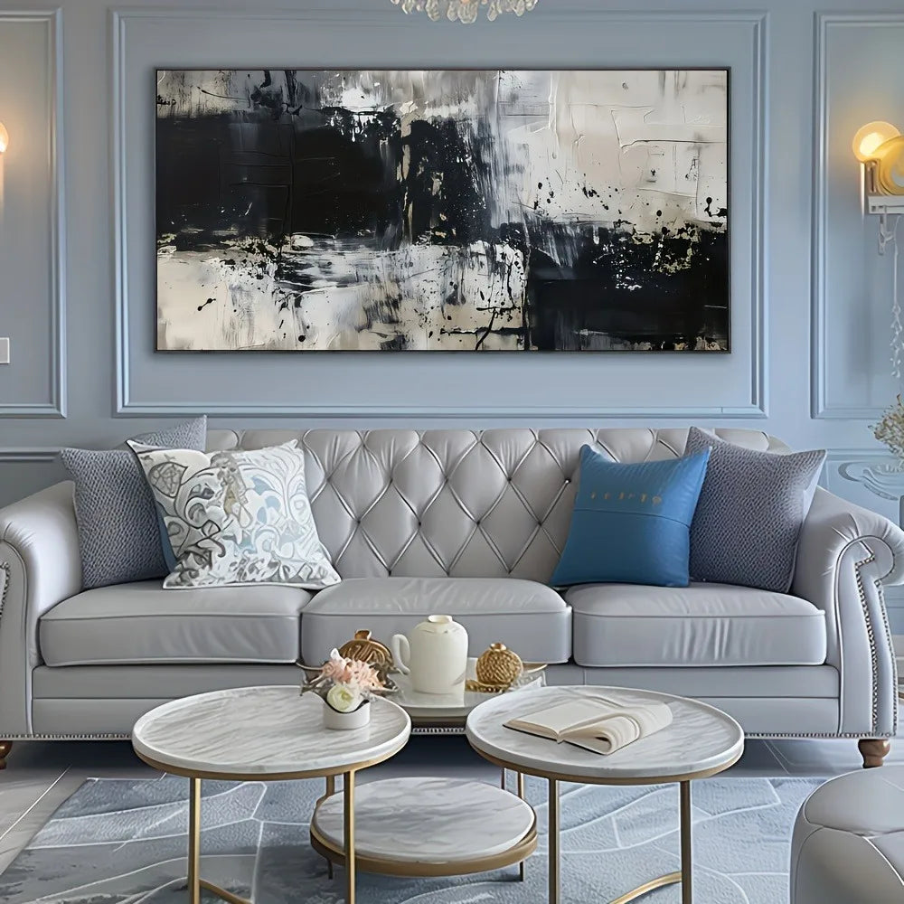 Hign-concerned Abstract Canvas Wall Art Solid Wood Frame